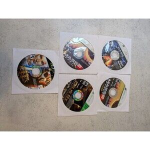 Xbox 360 Game Lot 5 Discs Mass Effect 2 3 Deus Ex KOTOR II Tested